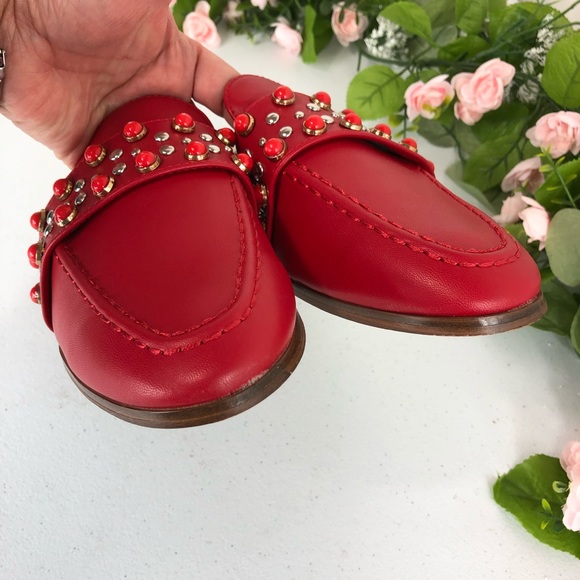 Catherine Malandrino slip on red sandals size 8.5 - Picture 5 of 8